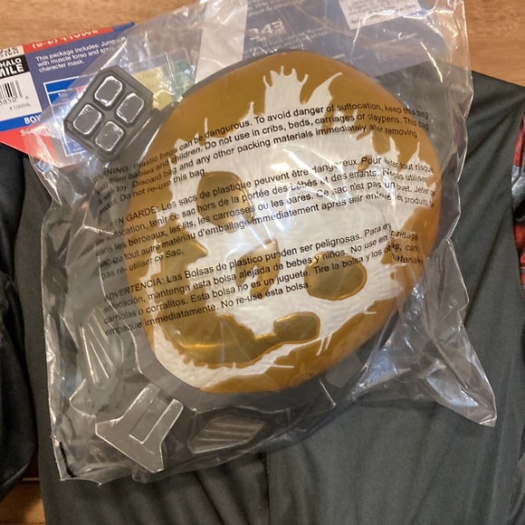 NWT HALO Halloween costume Spartan Emilie Boys size Small 4 6 muscles dress up - Picture 5 of 7